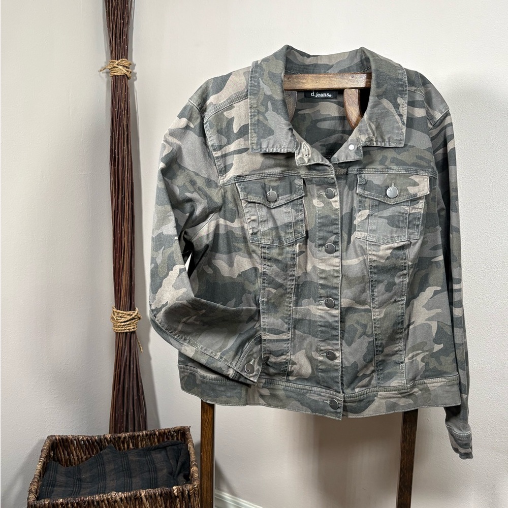 Camouflage Jean Jacket